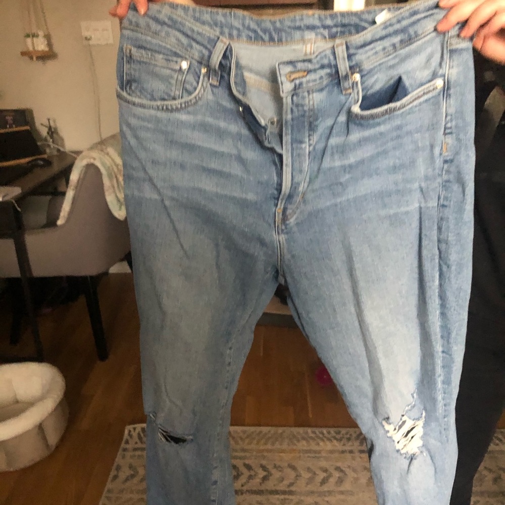 High rise mom jean